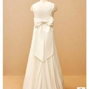 torrid Ivory Satin Bow Back Mermaid Wedding Dress